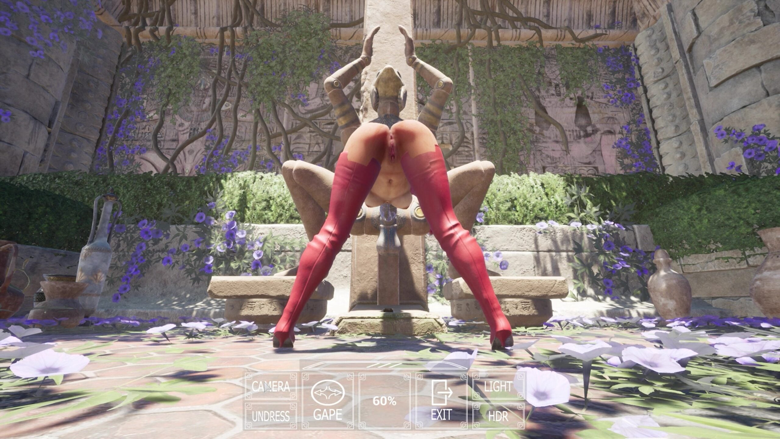 (4K) BITS Gameplay Tara with Horus statue - ﻿3D animation on Crohasit