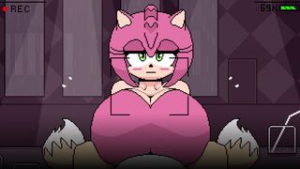 Amy rose in the emerald bar - Beat Banger animation on Crohasit