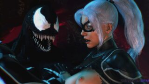 Black Cat Vs Venom [26RegionSFM] - ﻿3D animation on Crohasit
