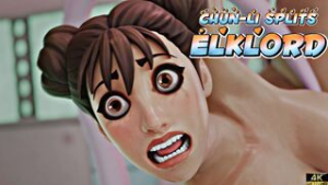 Chun-Li Splits [Elklord][NO WM] - ﻿3D animation on Crohasit