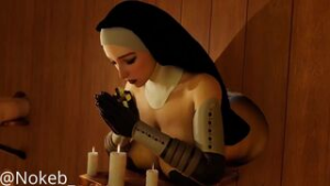 Combat nun hole in the wall - ﻿3D animation on Crohasit