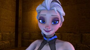 Elsa Anna and strange creature - Frozen animation on Crohasit