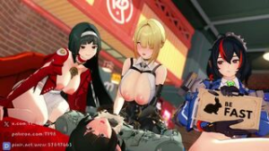 Evelyn x JaneDoe v2 (sound) - zenless zone zero animation on Crohasit