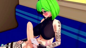 Futa on the train - ﻿3D animation on Crohasit