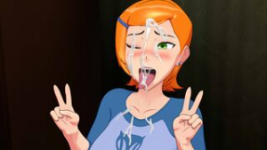 Gwen helping her friend Raven by giving some head - ﻿3D animation on Crohasit
