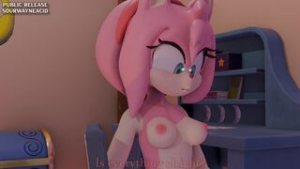 Hedgehog Secret (Futa Amy Rose x Lanolin) - Sonic the Hedgehog animation on Crohasit