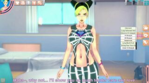 Jotaro disciplines his daughter’s ass - ﻿3D animation on Crohasit