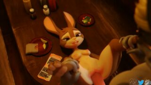 Judy Hopps Tavern Service [Hel] - ﻿3D animation on Crohasit