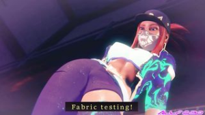 KDA Akali foot fetish socks - ﻿3D animation on Crohasit