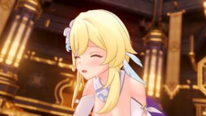 Lumine x Aether [Golden Apple] - ﻿3D animation on Crohasit