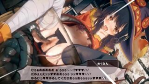 Megumin’s ass gets slammed into a barrel full of dirty tentacles! - kono subarashii sekai ni shukufuku wo! animation on Crohasit