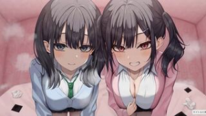 Mesugaki Twins Want to Make You Cum! (Engsub) - 2D animation on Crohasit
