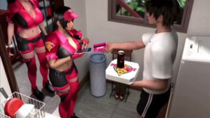 Pizza Takeout 2 Paizuri Titty Fuck - ﻿3D animation on Crohasit