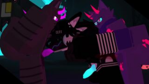 Protogen gets ambushed in Kaiju Paradise - Roblox animation on Crohasit