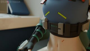 Qing Yi Private Office Charging Session (@kianago) - zenless zone zero animation on Crohasit