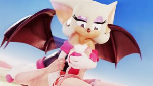 Rouge the Bat – Cumminham - ﻿3D animation on Crohasit