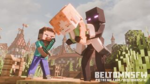 STEVE ADVENTURES : ENDERMAN X ALEX - ﻿3D animation on Crohasit