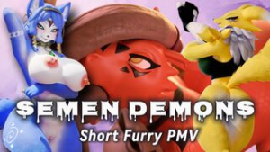 Semen Demons – Short Furry PMV - ﻿3D animation on Crohasit