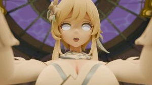 [SinfulDegen] Lumine x Furina - ﻿3D animation on Crohasit