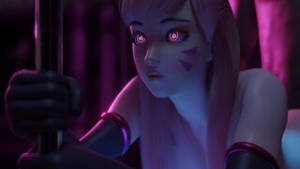 Stripper D.VA [QoS Edit] (Yeero) - ﻿3D animation on Crohasit