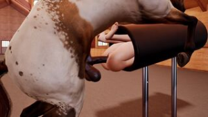 Stuck Inside Horse Breeding Mount - ﻿3D animation on Crohasit