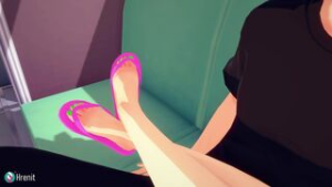 Teasing Femboy On The Bus - ﻿3D animation on Crohasit