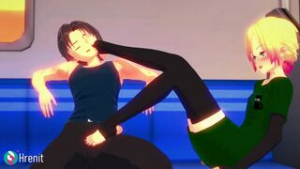 Teasing Femboy On The Train [full] - ﻿3D animation on Crohasit