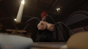 Triss Breast Expansion - ﻿3D animation on Crohasit