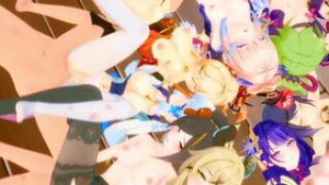 Ultimate Teyvat Orgy! [Johnson the last ape] - ﻿3D animation on Crohasit