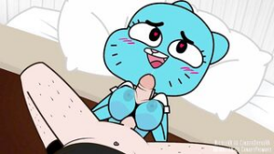 Upstairs with Nicole - Amazing World of Gumball animation on Crohasit