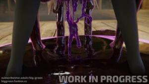 When you nut so much your cum it becomes sentient - ﻿3D animation on Crohasit