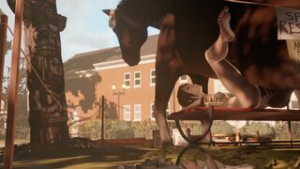 ZMSFM Max Caulfield and Horse - ﻿3D animation on Crohasit