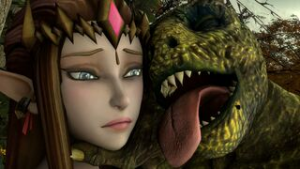 Zelda captured by Lizardman - The Legend of Zelda animation on Crohasit