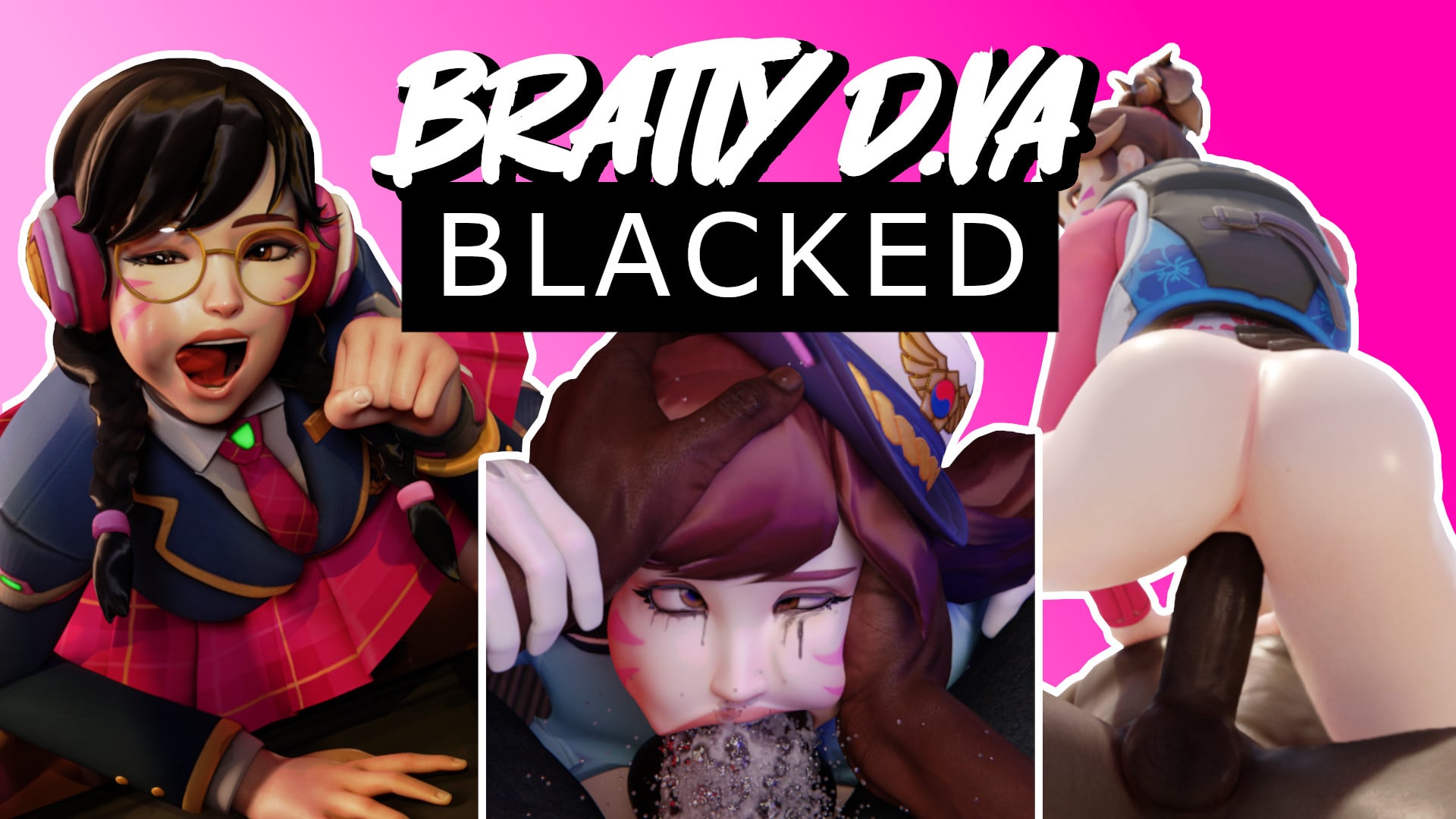 [HMV] BRATTY D.VA BLACKED - Overwatch animation on Crohasit