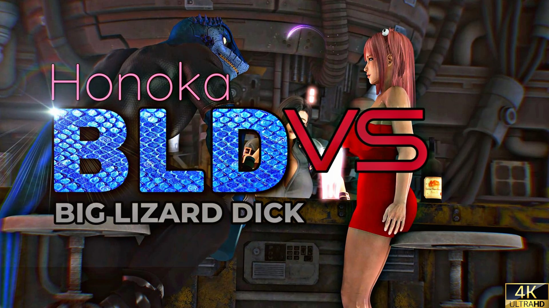 Honoka Vs Big Lizard Dick [26RegionSFM][4K] - ﻿3D animation on Crohasit