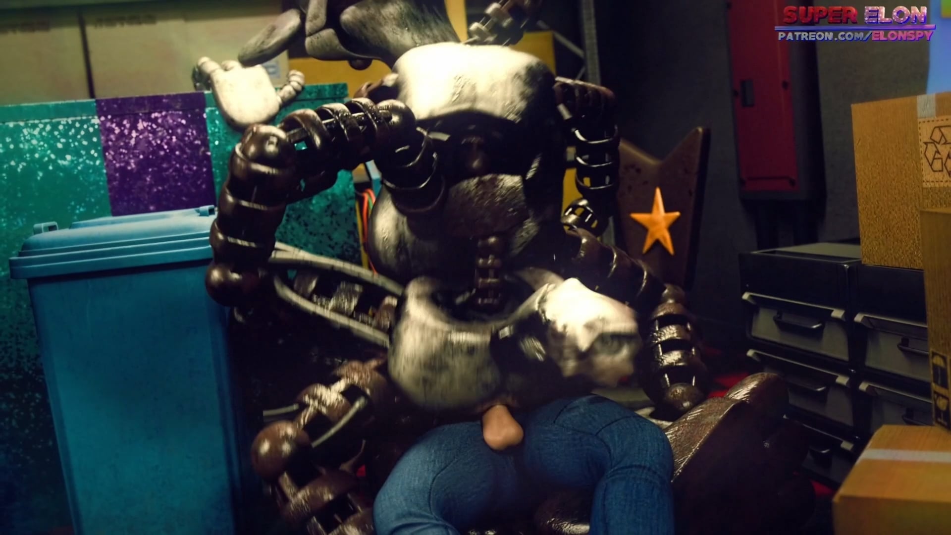 HUG TIME WITH MANGLE (SuperElon ELONSPY) 4K60FPS - ﻿3D animation on Crohasit