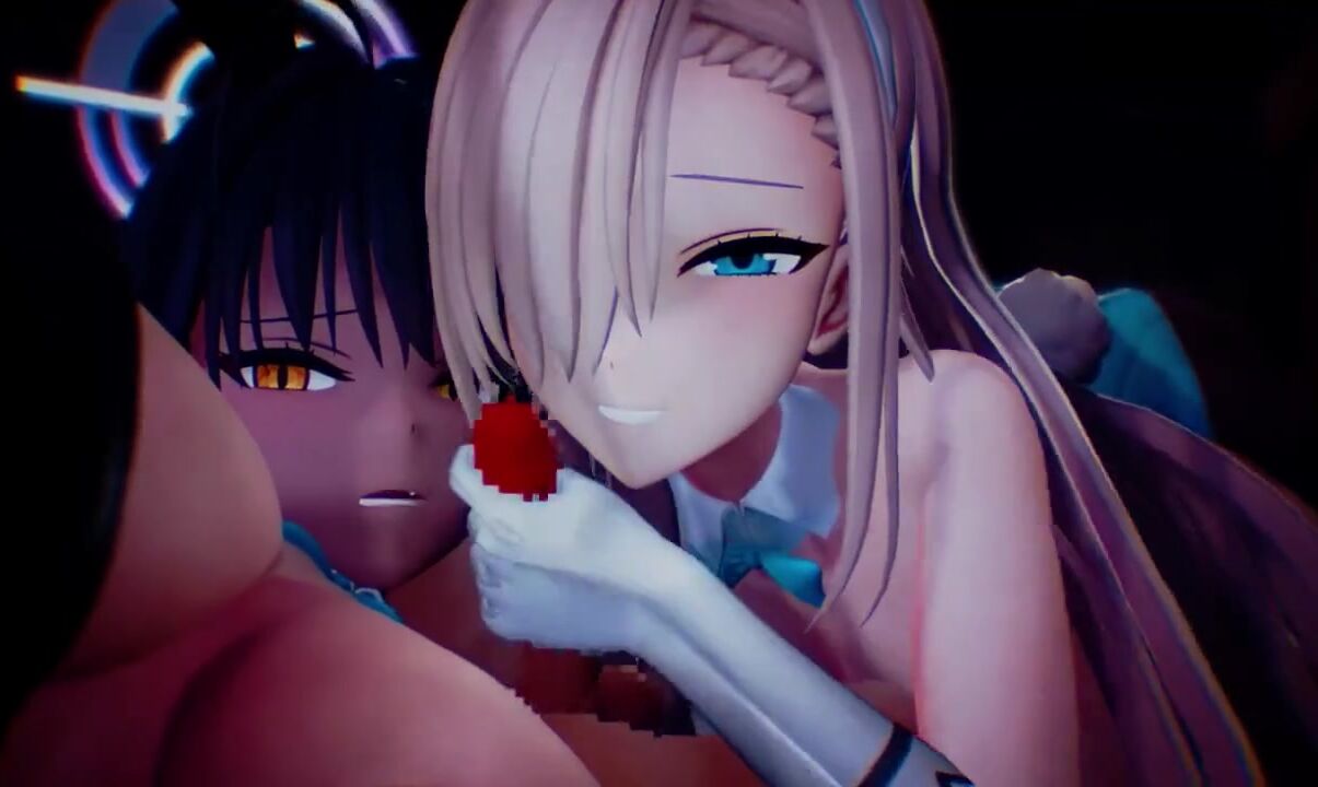 Kakudate Karin & Ichinose Asuna_Blue Archive [Zombie Alone] - blue archive animation on Crohasit