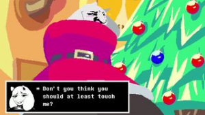 kris and toriel christmas - Deltarune animation on Crohasit