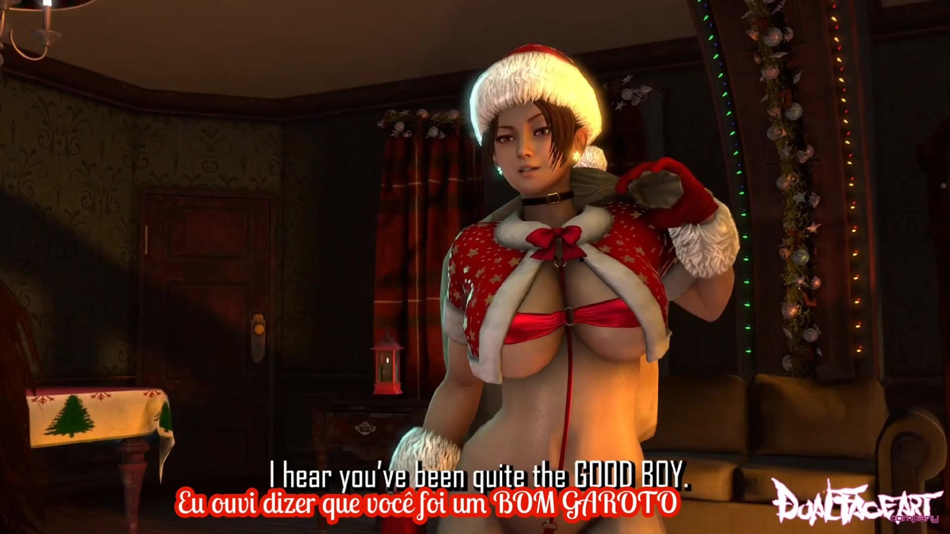 Mai’s Christmas Creampie traduzido PT-BR - ﻿3D animation on Crohasit