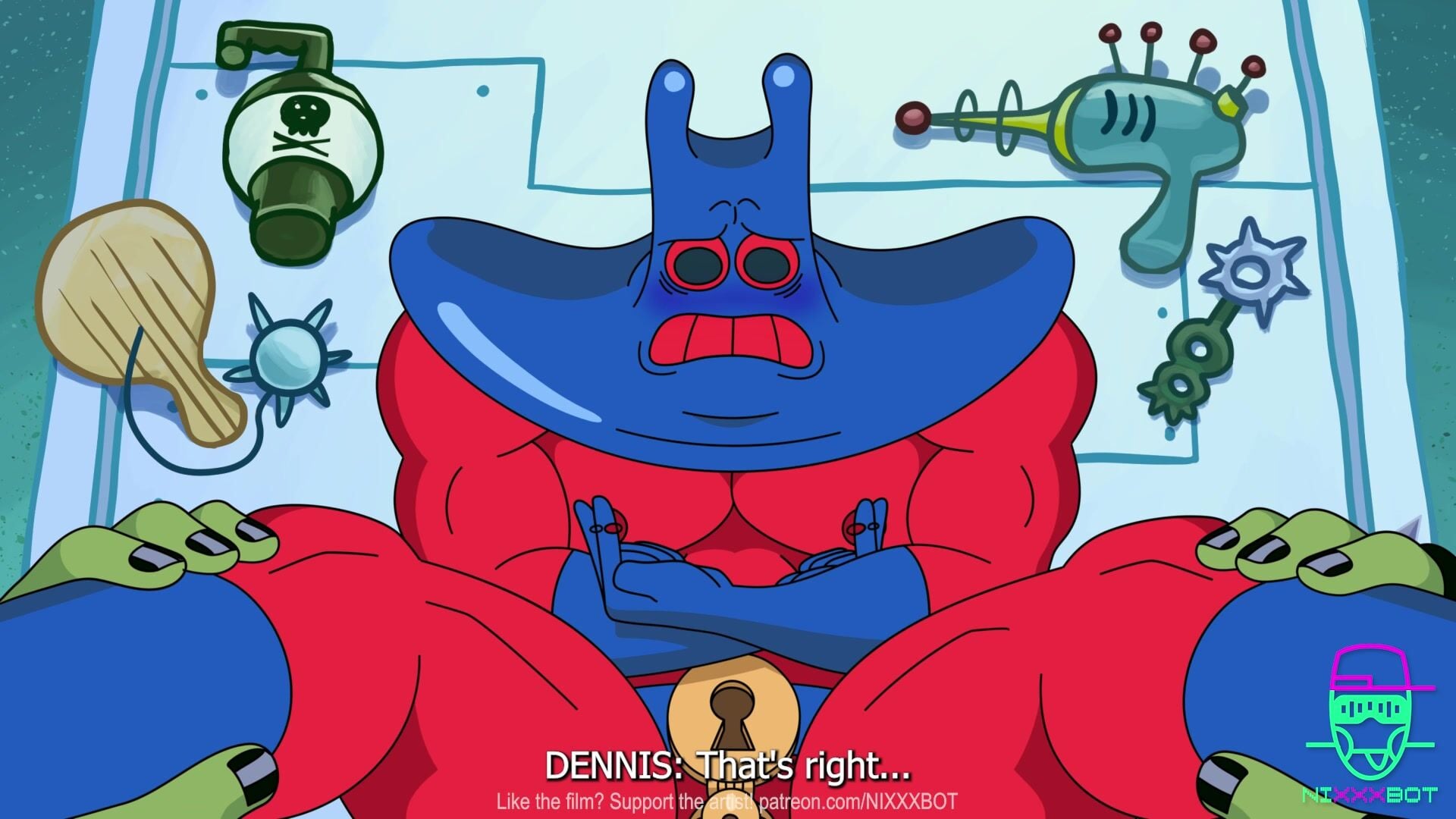 Man Ray Gets Locked - Spongebob Squarepants animation on Crohasit