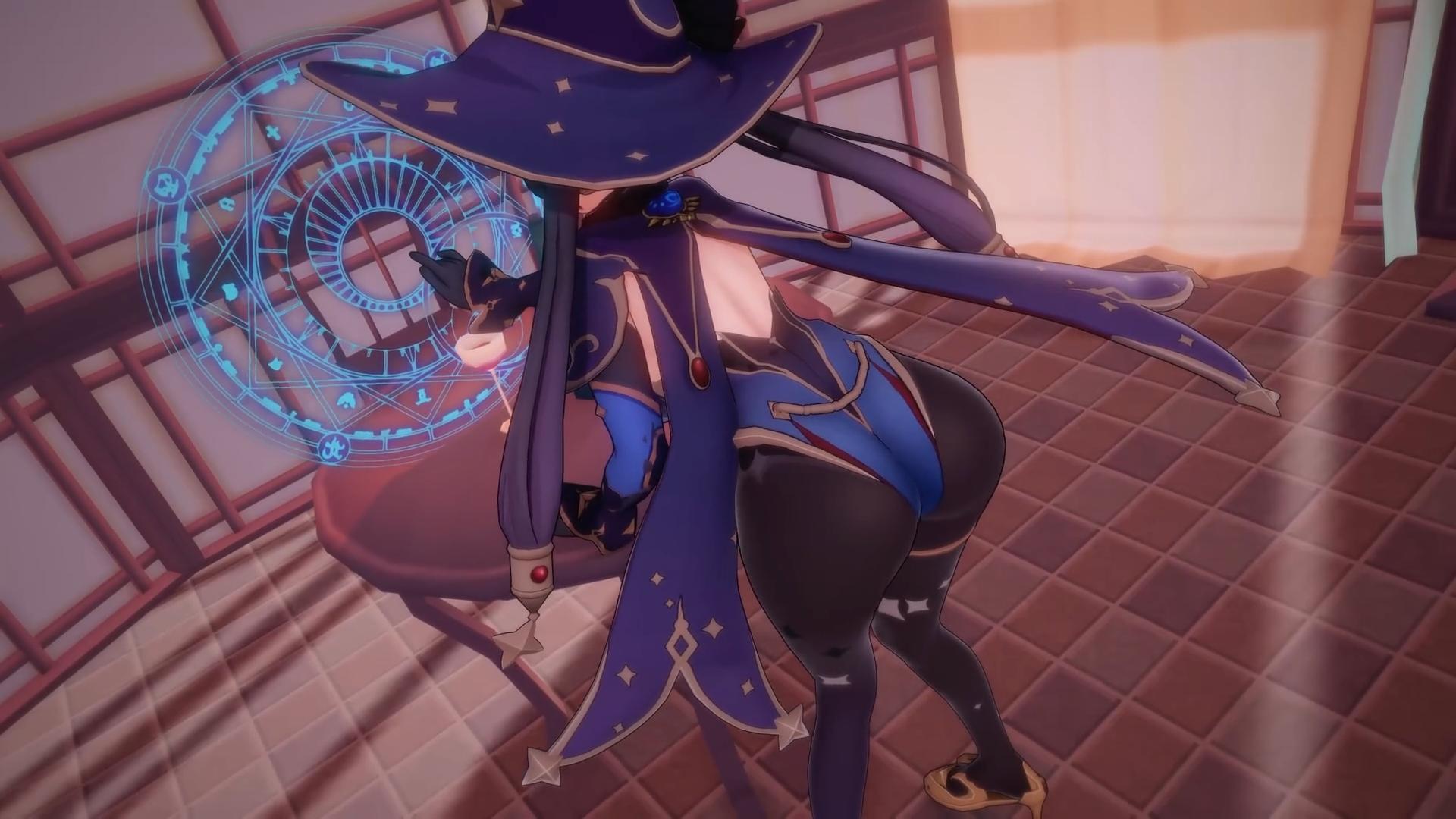 Mona – Seduce Trap [Ricphastly] - Genshin Impact animation on Crohasit