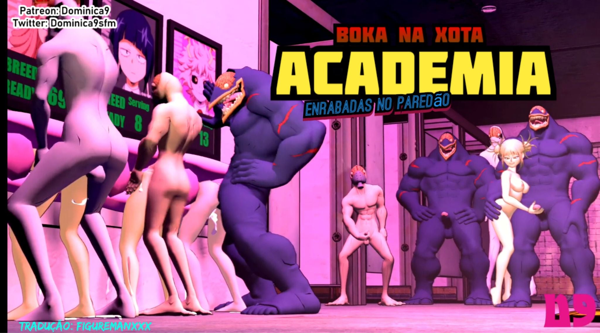 Nomu Breed UA Students in Wall Traduzido PT-BR - My Hero Academia animation on Crohasit
