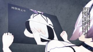 time-stopping trap for a serious woman to get pregnant and give birth to a baby. v2 - ﻿3D animation on Crohasit