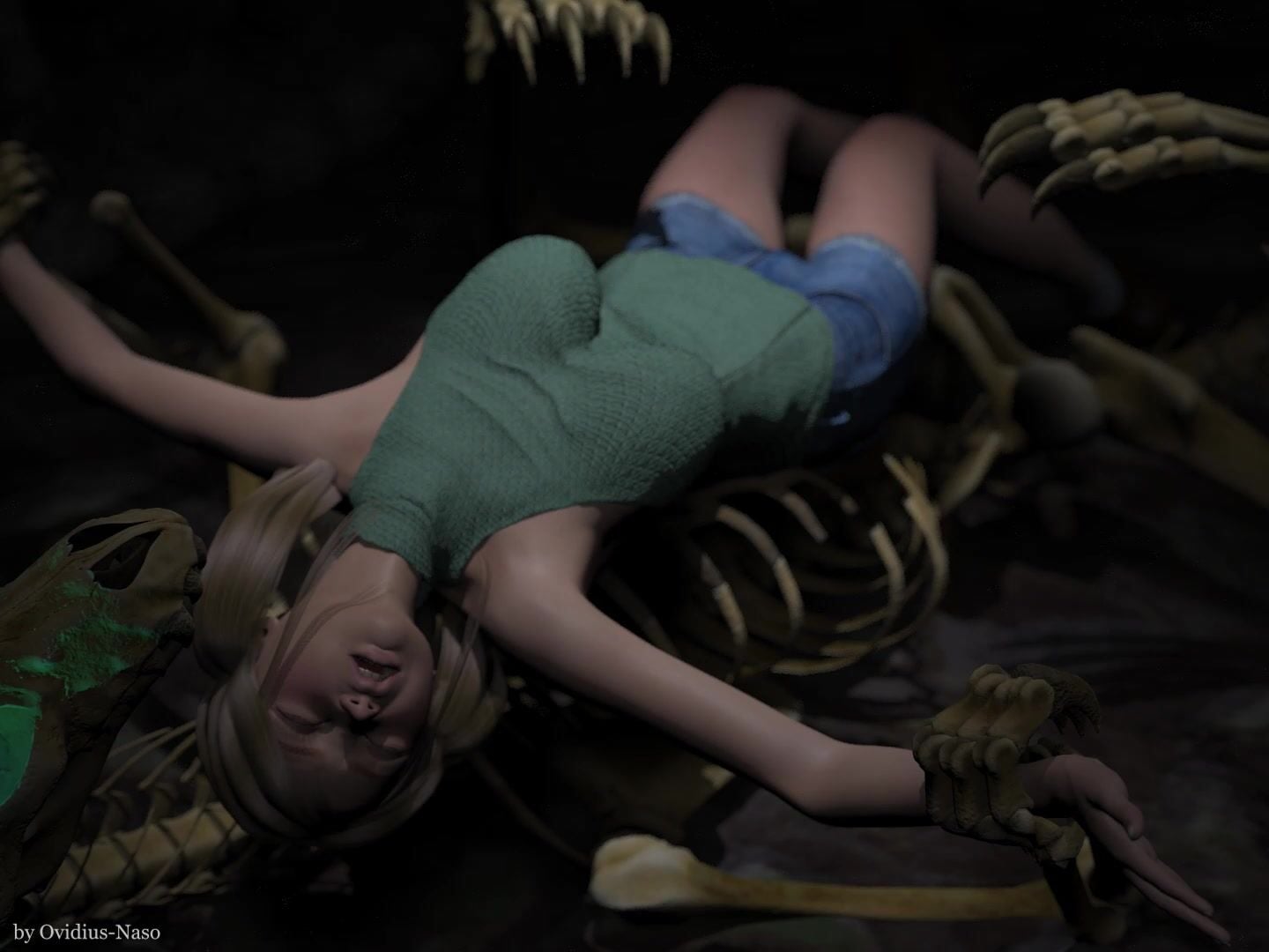 Zoe & The Serpent’s Embrace - ﻿3D animation on Crohasit