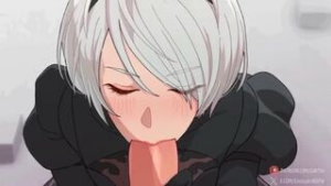 2B Loves dick - Nier Automata animation on Crohasit