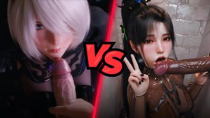 2B Vs EVE [ PMV/WIS ] - ﻿3D animation on Crohasit