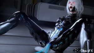 2B fuckbot tentacled and pushed to the breaking point - ﻿3D animation on Crohasit