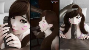 3D Waifus blacked compilation - Overwatch animation on Crohasit