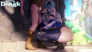 [4K] Eula Oral [Dragk] - ﻿3D animation on Crohasit