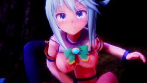 [4K]Aqua Cherry Blossom Bonu - ﻿3D animation on Crohasit